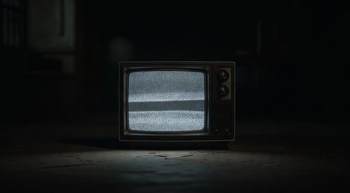 잡음이 흐르는 화면 이미지 — 밤의민족 속설 확인